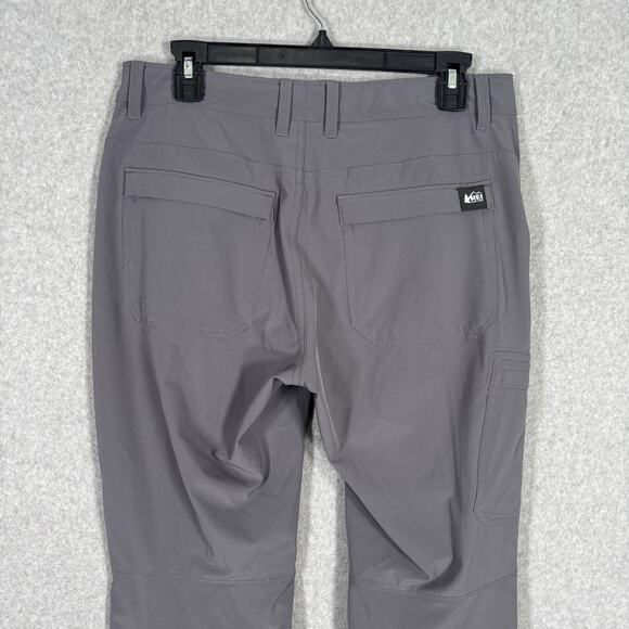 REI Sahara Pants Size 8P Convertible Roll Up Stretch Cargo Hiking Trail Climb‎ - Picture 9 of 16
